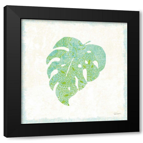 Flamingo Tropicale VIII Black Modern Wood Framed Art Print with Double Matting by Schlabach, Sue