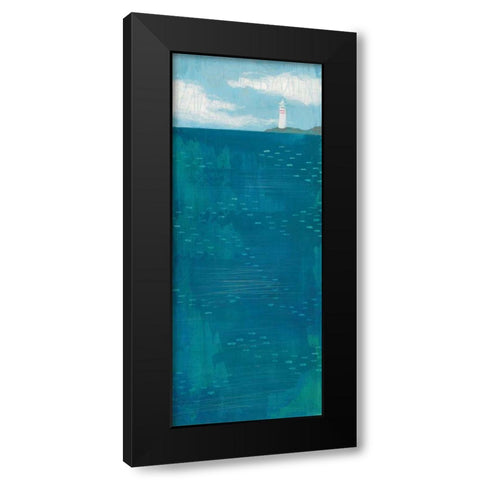 To the Lighthouse Black Modern Wood Framed Art Print by Averinos, Melissa