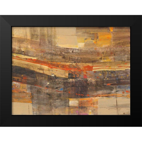 Natures Theater Black Modern Wood Framed Art Print by Hristova, Albena