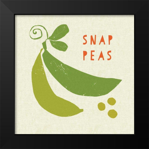 Summer Vegetable III Black Modern Wood Framed Art Print by Studio Mousseau