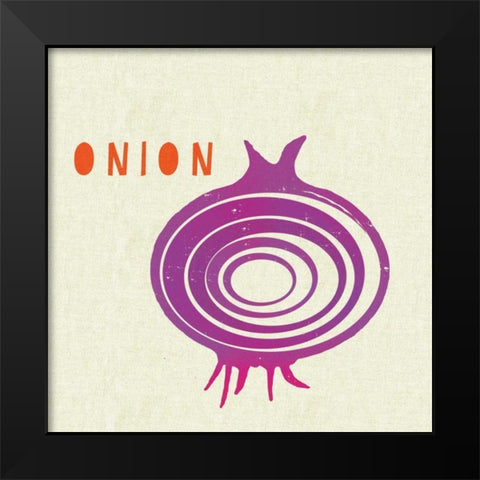 Summer Vegetable IV Black Modern Wood Framed Art Print by Studio Mousseau