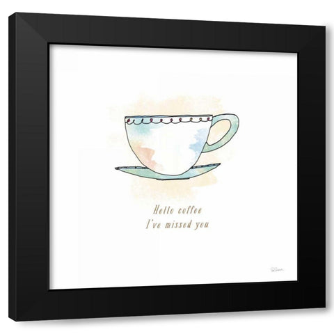 Good Brew II Black Modern Wood Framed Art Print with Double Matting by Schlabach, Sue