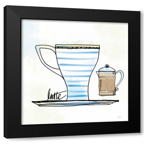 Good Brew VIII Black Modern Wood Framed Art Print with Double Matting by Schlabach, Sue