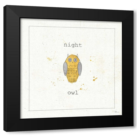 Opposites Cuties III Black Modern Wood Framed Art Print with Double Matting by Pela Studio