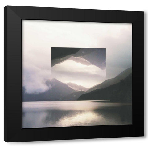 Reflected Landscape II Black Modern Wood Framed Art Print by Marshall, Laura