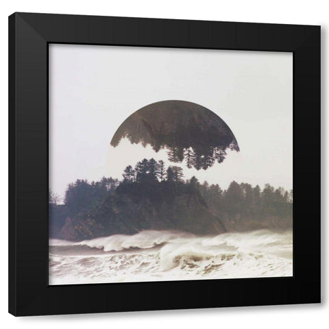 Reflected Landscape III Black Modern Wood Framed Art Print by Marshall, Laura