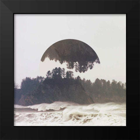 Reflected Landscape III Black Modern Wood Framed Art Print by Marshall, Laura