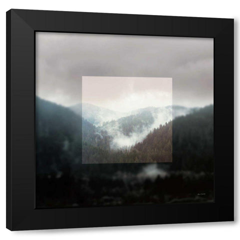 Framed Landscape I Black Modern Wood Framed Art Print by Marshall, Laura