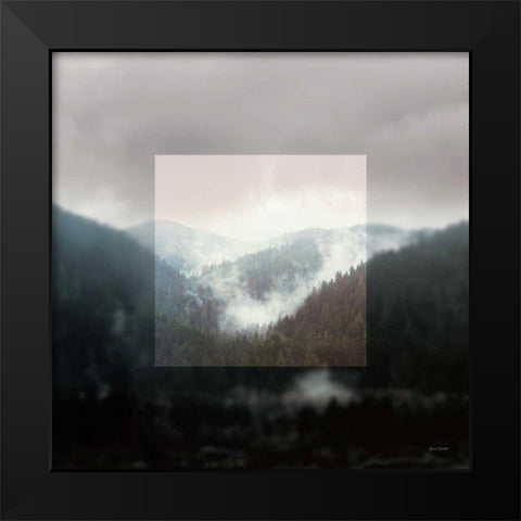 Framed Landscape I Black Modern Wood Framed Art Print by Marshall, Laura