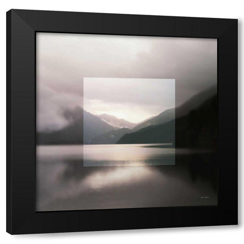 Framed Landscape II Black Modern Wood Framed Art Print with Double Matting by Marshall, Laura