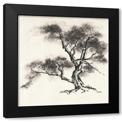 Sumi Tree II Black Modern Wood Framed Art Print by Paschke, Chris
