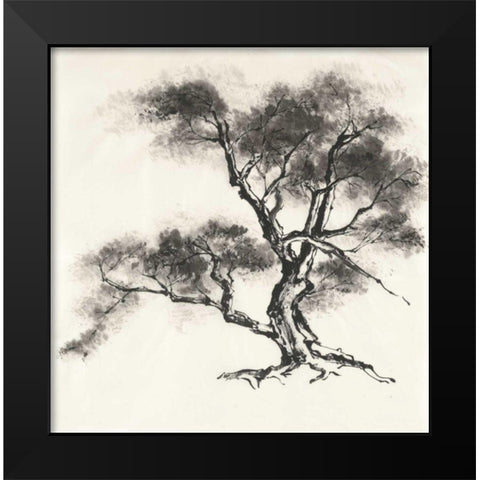Sumi Tree II Black Modern Wood Framed Art Print by Paschke, Chris