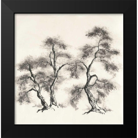 Sumi Tree III Black Modern Wood Framed Art Print by Paschke, Chris