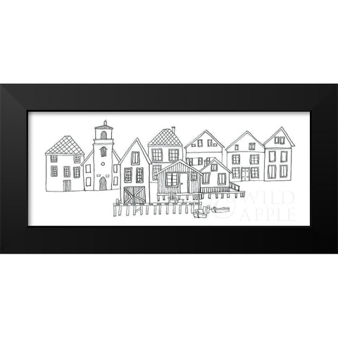 Nordic Village III Horizontal Black Modern Wood Framed Art Print by Tillmon, Avery