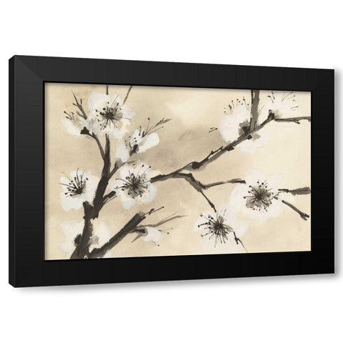 Spring Blossoms II Crop Black Modern Wood Framed Art Print by Paschke, Chris