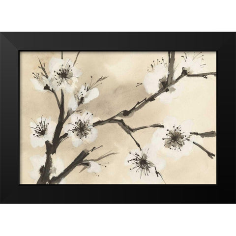 Spring Blossoms II Crop Black Modern Wood Framed Art Print by Paschke, Chris