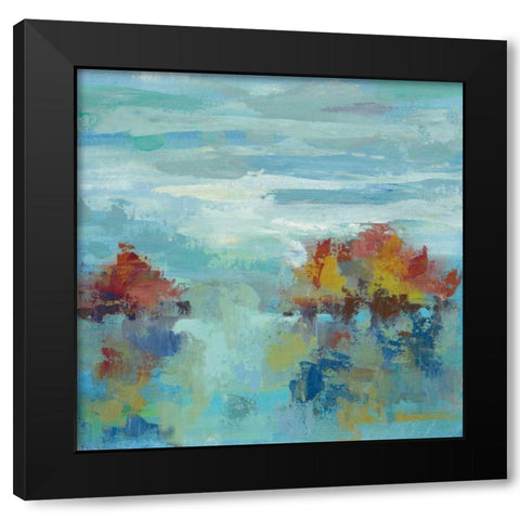 Morning Mist II Black Modern Wood Framed Art Print with Double Matting by Vassileva, Sylvia