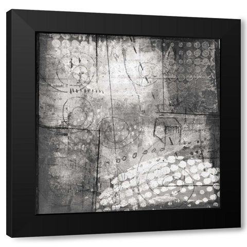 Under the Tree Square III BW Black Modern Wood Framed Art Print with Double Matting by Warrick, Cheryl