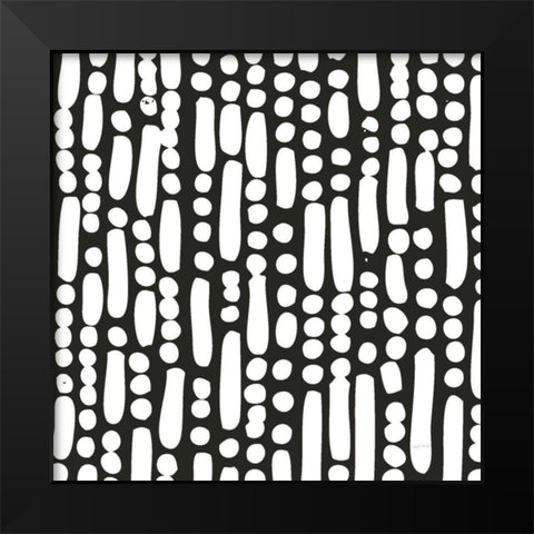 Cross Current Square Up IV BW Black Modern Wood Framed Art Print by Warrick, Cheryl