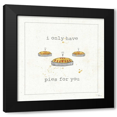 Lil Sweeties I Black Modern Wood Framed Art Print with Double Matting by Pela Studio