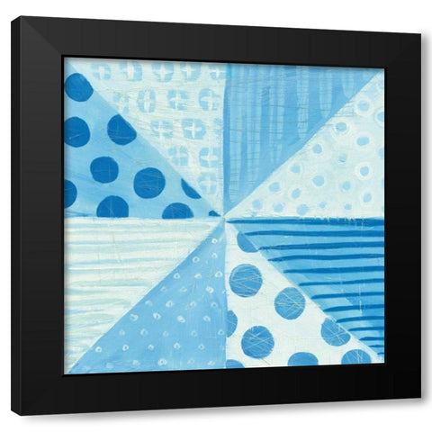 Modern Americana VIII Blue Black Modern Wood Framed Art Print with Double Matting by Averinos, Melissa