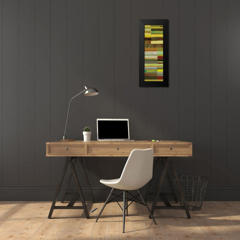 Fields of Color III Black Modern Wood Framed Art Print by Davies, Jane