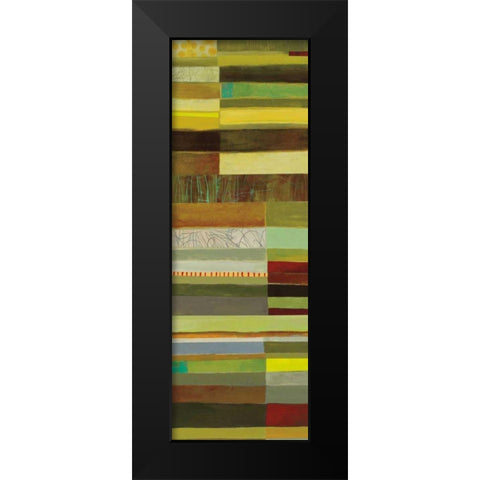 Fields of Color III Black Modern Wood Framed Art Print by Davies, Jane