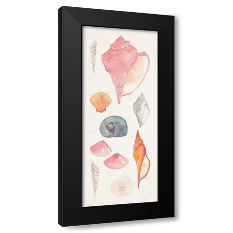 Sea Gems I Black Modern Wood Framed Art Print with Double Matting by Wild Apple Portfolio