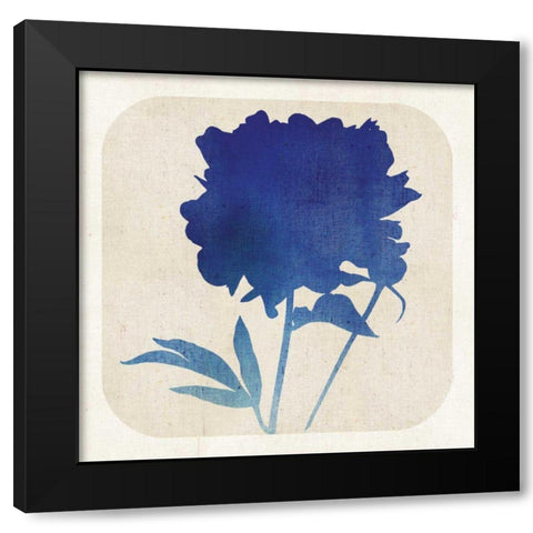 Batik Garden II Black Modern Wood Framed Art Print with Double Matting by Mousseau Studio