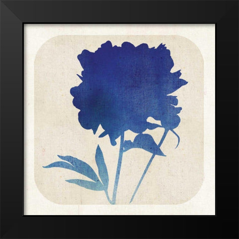 Batik Garden II Black Modern Wood Framed Art Print by Mousseau Studio