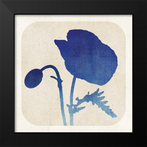 Batik Garden III Black Modern Wood Framed Art Print by Mousseau Studio