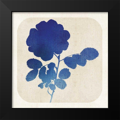 Batik Garden IV Black Modern Wood Framed Art Print by Mousseau Studio