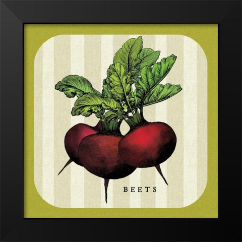 Linen Vegetable I Black Modern Wood Framed Art Print by Mousseau Studio