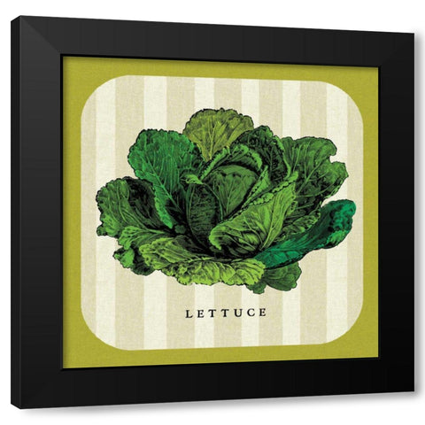 Linen Vegetable II Black Modern Wood Framed Art Print by Mousseau Studio