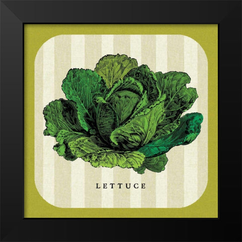Linen Vegetable II Black Modern Wood Framed Art Print by Mousseau Studio