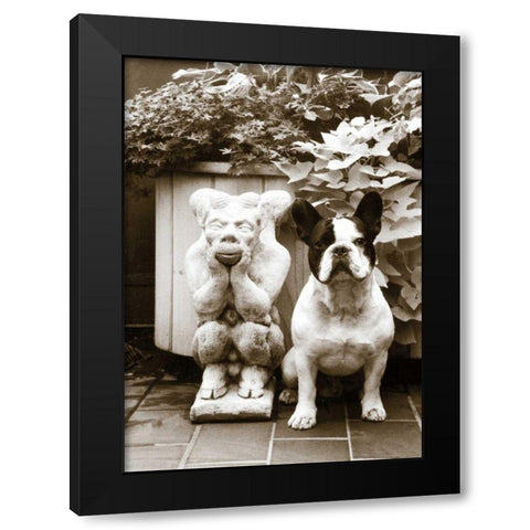 Friends Black Modern Wood Framed Art Print by Dratfield, Jim
