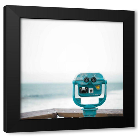Pacific Cool I Black Modern Wood Framed Art Print with Double Matting by Urquhart, Elizabeth