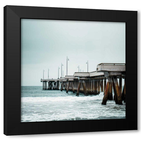 Pacific Cool II Black Modern Wood Framed Art Print with Double Matting by Urquhart, Elizabeth
