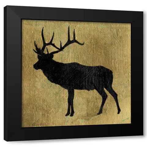 Golden Lodge IV Black Modern Wood Framed Art Print by Wiens, James