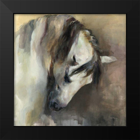 Classical Horse Black Modern Wood Framed Art Print by Hageman, Marilyn