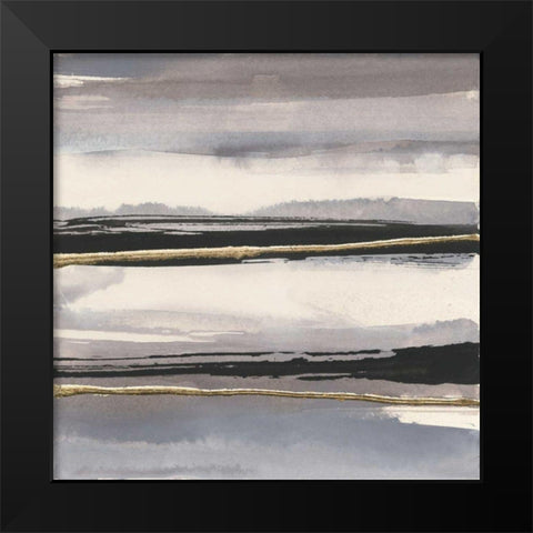 Gilded Grey II Black Modern Wood Framed Art Print by Paschke, Chris