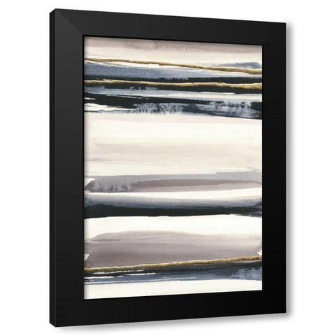Gilded Grey III Black Modern Wood Framed Art Print by Paschke, Chris