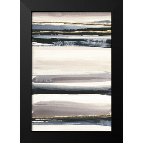 Gilded Grey III Black Modern Wood Framed Art Print by Paschke, Chris