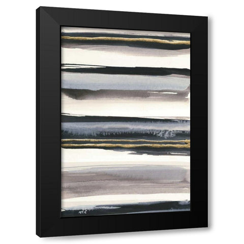 Gilded Grey IV Black Modern Wood Framed Art Print by Paschke, Chris