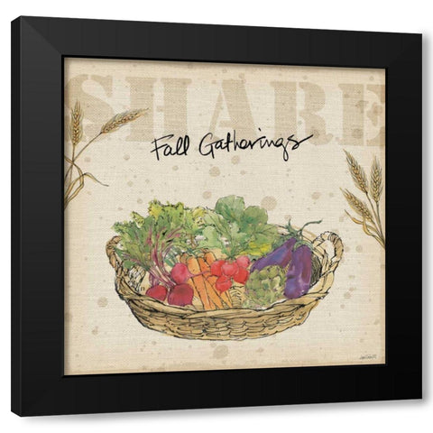 Farmers Feast Harvest I Black Modern Wood Framed Art Print with Double Matting by Tavoletti, Anne