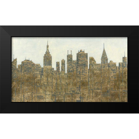 Lavish Skyline Black Modern Wood Framed Art Print by Wiens, James