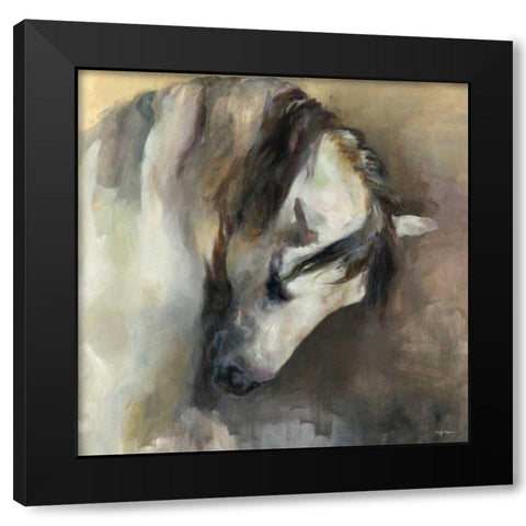 Classical Horse v2 Black Modern Wood Framed Art Print by Hageman, Marilyn