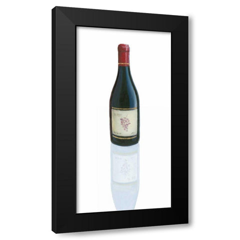 Wine Stance I Black Modern Wood Framed Art Print by Fabiano, Marco