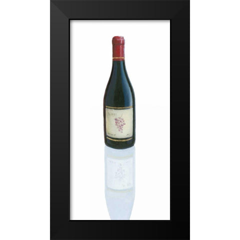 Wine Stance I Black Modern Wood Framed Art Print by Fabiano, Marco