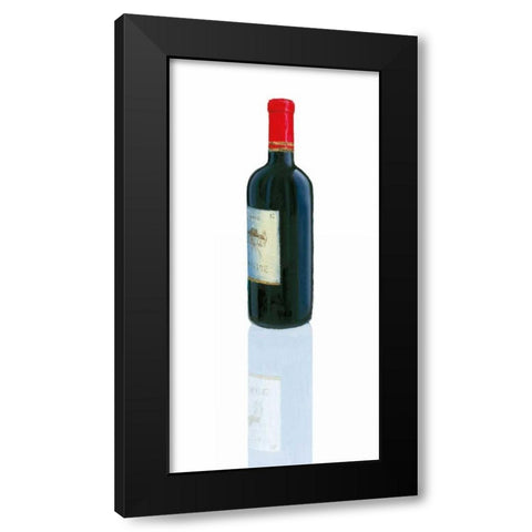 Wine Stance II Black Modern Wood Framed Art Print with Double Matting by Fabiano, Marco